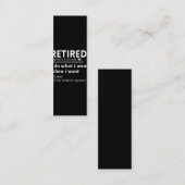 retired definition, funny retirement, retired treuekarte (Vorne/Hinten)