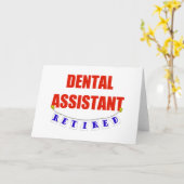 RETIRED DENTAL ASSISTENT KARTE (Gelbe Blume)