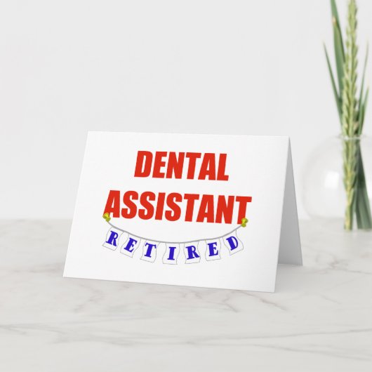 RETIRED DENTAL ASSISTENT KARTE (Vorderseite)