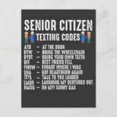 Retired elderly Person Senior Citizen Postkarte (Vorderseite)