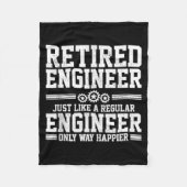 Retired Engineer Engineering Funny Saying Retireme Fleecedecke (Vorderseite)