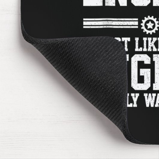 Retired Engineer Engineering Funny Saying Retireme Mousepad (Ecke)