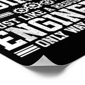 Retired Engineer Engineering Funny Saying Retireme Poster (Ecke)