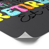 Retired Est 2025 Boho Floral Retirement Retire Tea Poster (Ecke)