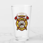 RETIRED FIREFIGHTER GLAS (Rückseite)