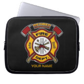 RETIRED FIREFIGHTER LAPTOPSCHUTZHÜLLE (Vorderseite)