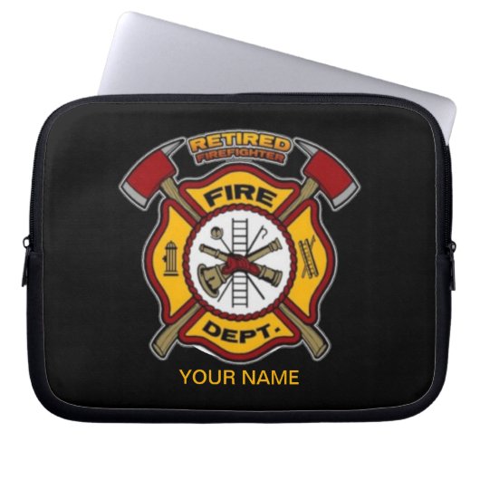 RETIRED FIREFIGHTER LAPTOPSCHUTZHÜLLE (Vorderseite)