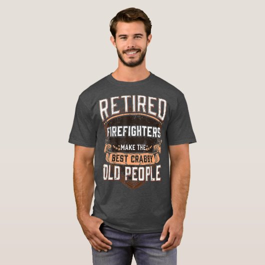 Retired Fireman Funny Firefighter Retirement T-Shirt (Vorne ganz)