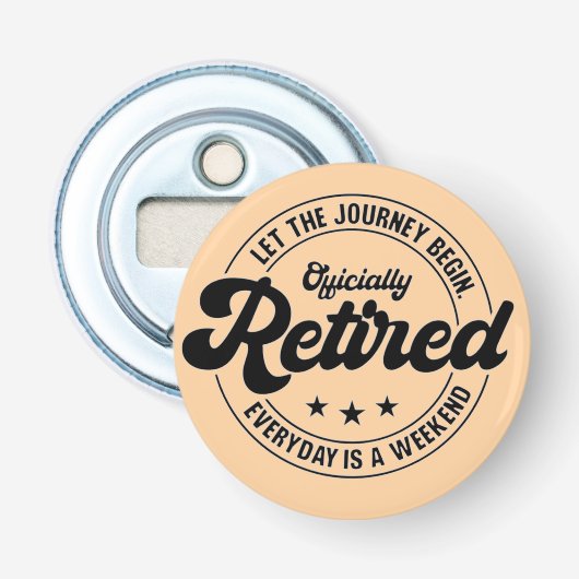 Retired Flaschenöffner (Vorderseite)