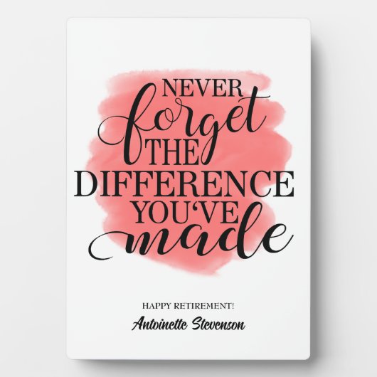 Retired Fotoplatte (Vorderseite)