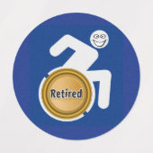 Retired Handicapped Etiketten (Design 2)