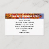 RETIRED Happy Visitenkarten Custom Herbst Blätter Visitenkarte (Rückseite)