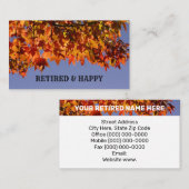 RETIRED Happy Visitenkarten Custom Herbst Blätter Visitenkarte (Vorne/Hinten)