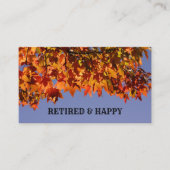 RETIRED Happy Visitenkarten Custom Herbst Blätter Visitenkarte (Vorderseite)