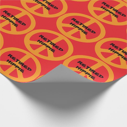 Retired Hippie Geschenkpapier (Ecke)