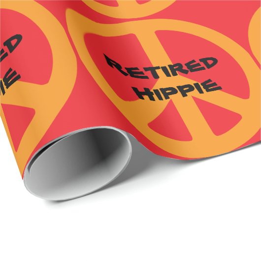 Retired Hippie Geschenkpapier (Rolleneckpunkt)