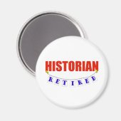 RETIRED HISTORIAN MAGNET (Vorderseite/Rückseite)