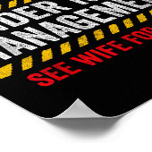 Retired Husband - Retirement Party - Funny Retirem Poster (Ecke)