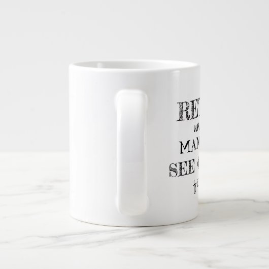 Retired Jumbo-Tasse (Rückseite)