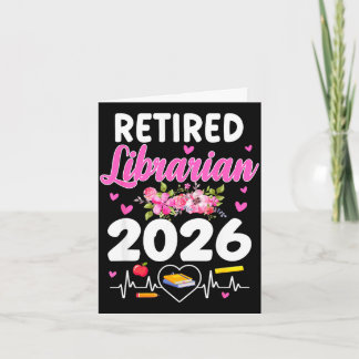 Retired librarian est 2026 school librarian karte