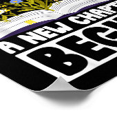 Retired librarian new chapter begins retirement poster (Ecke)