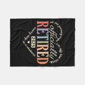 Retired Ly 2025 Humor Funny Retirement Humor  Fleecedecke (Vorderseite (Horizontal))