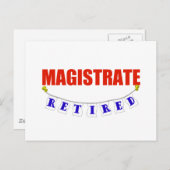 RETIRED MAGISTRATE POSTKARTE (Vorne/Hinten)