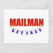 RETIRED MAILMAN POSTKARTE (Vorderseite)