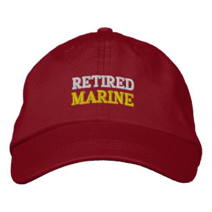 RETIRED MARINE EMBROIDERIERTE BASEBALL CAP BESTICKTE BASEBALLKAPPE