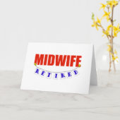 RETIRED MIDWIFE KARTE (Gelbe Blume)