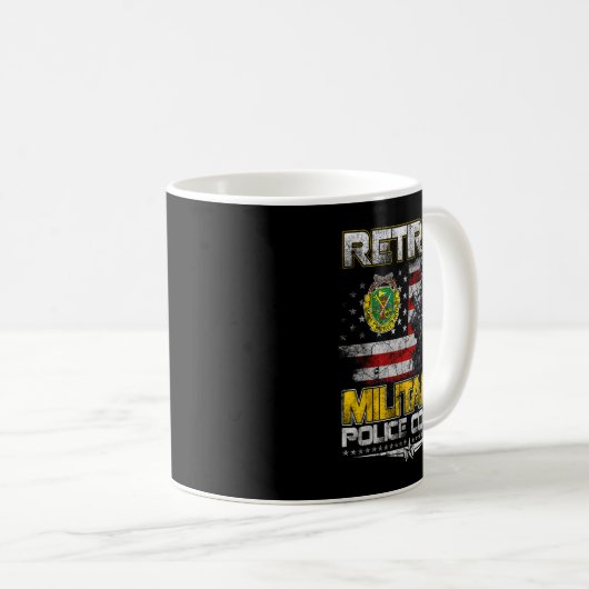 Retired Military Lice Veterans Day Patriotic Memor Kaffeetasse (VorderseiteRechts)