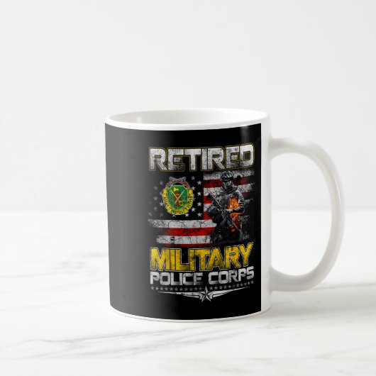 Retired Military Lice Veterans Day Patriotic Memor Kaffeetasse (Rechts)