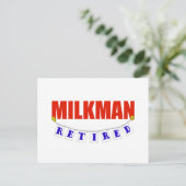 RETIRED MILKMAN POSTKARTE (Stehend Vorderseite)