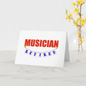 RETIRED MUSICIAN KARTE (Gelbe Blume)