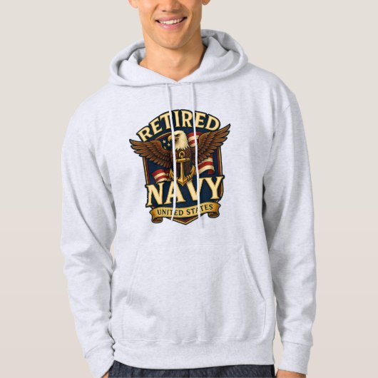 Retired Navy Eagle Hoodie (Vorderseite)