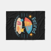 Retired New Management See Grandkids Funny Quote R Fleecedecke (Vorderseite (Horizontal))