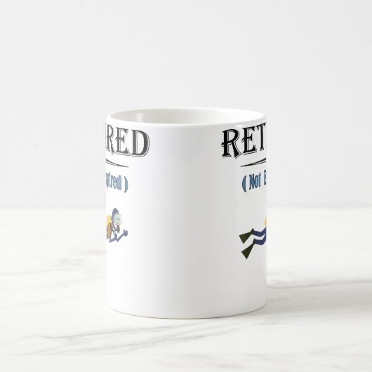 Retired Not Expired Scuba Diving Kaffeetasse (Mittel)