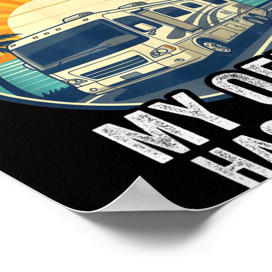 Retired Not Exred Rv Camper Van Funny Travel Life Poster (Ecke)