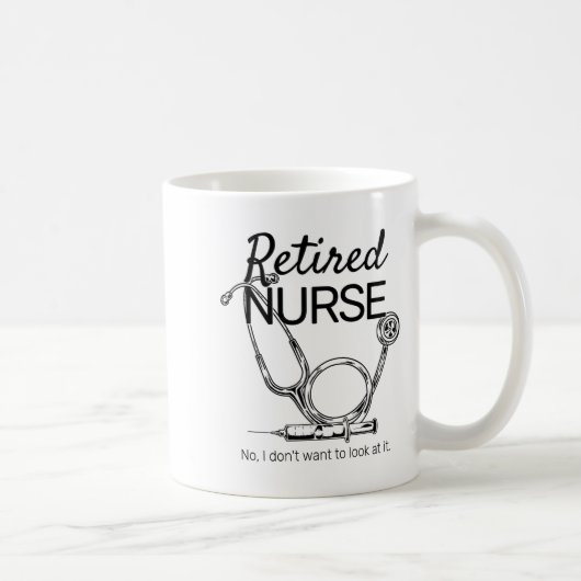 Retired Nurse Funny Nursing Retirement  Kaffeetasse (Rechts)