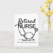 Retired Nurse Funny Nursing Retirement Karte (Gelbe Blume)