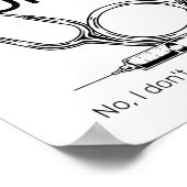 Retired Nurse Funny Nursing Retirement  Poster (Ecke)