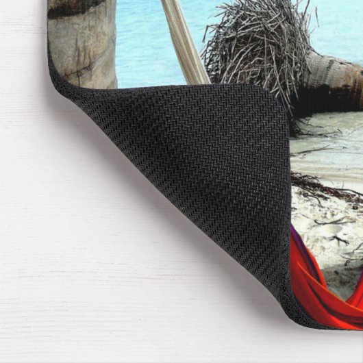 Retired Nurse, Hammock under the Palm Trees Mousepad (Ecke)
