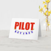 RETIRED PILOT KARTE (Gelbe Blume)