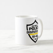 Retired Police Emergency Dispatcher 10-42 Kaffeetasse (VorderseiteRechts)