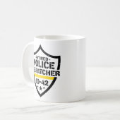 Retired Police Emergency Dispatcher 10-42 Kaffeetasse (Vorderseite Links)