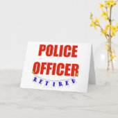 RETIRED POLICE OFFICER KARTE (Gelbe Blume)