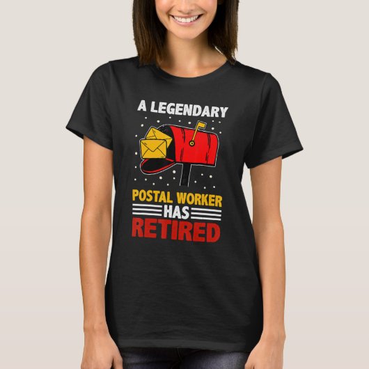 Retired Postal Worker Mailman & Mail Carrier Retir T-Shirt (Vorderseite)
