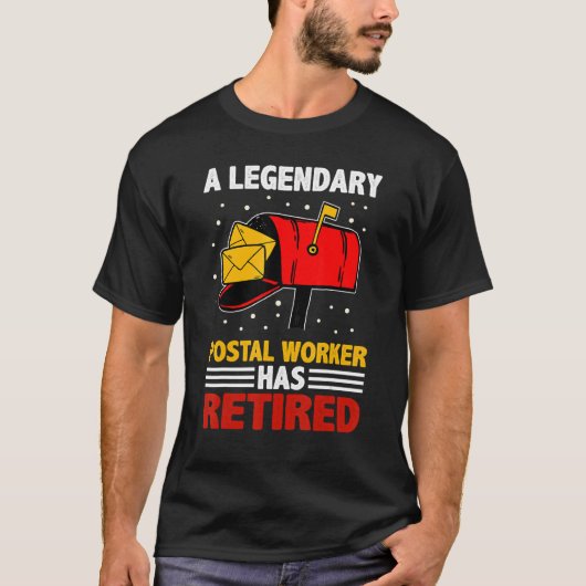 Retired Postal Worker Mailman & Mail Carrier Retir T-Shirt (Vorderseite)