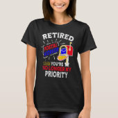 Retired Postal Worker Mailman T-Shirt (Vorderseite)