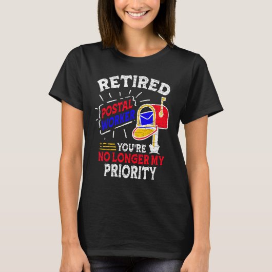 Retired Postal Worker Mailman T-Shirt (Vorderseite)